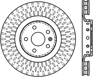 StopTech 09-15 Cadillac CTS-V Cryo Slotted Front Right Sport Brake Rotor