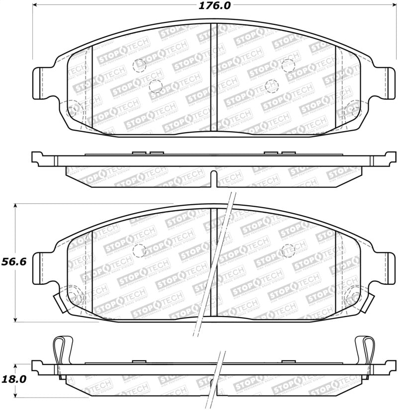 StopTech Street Brake Pads