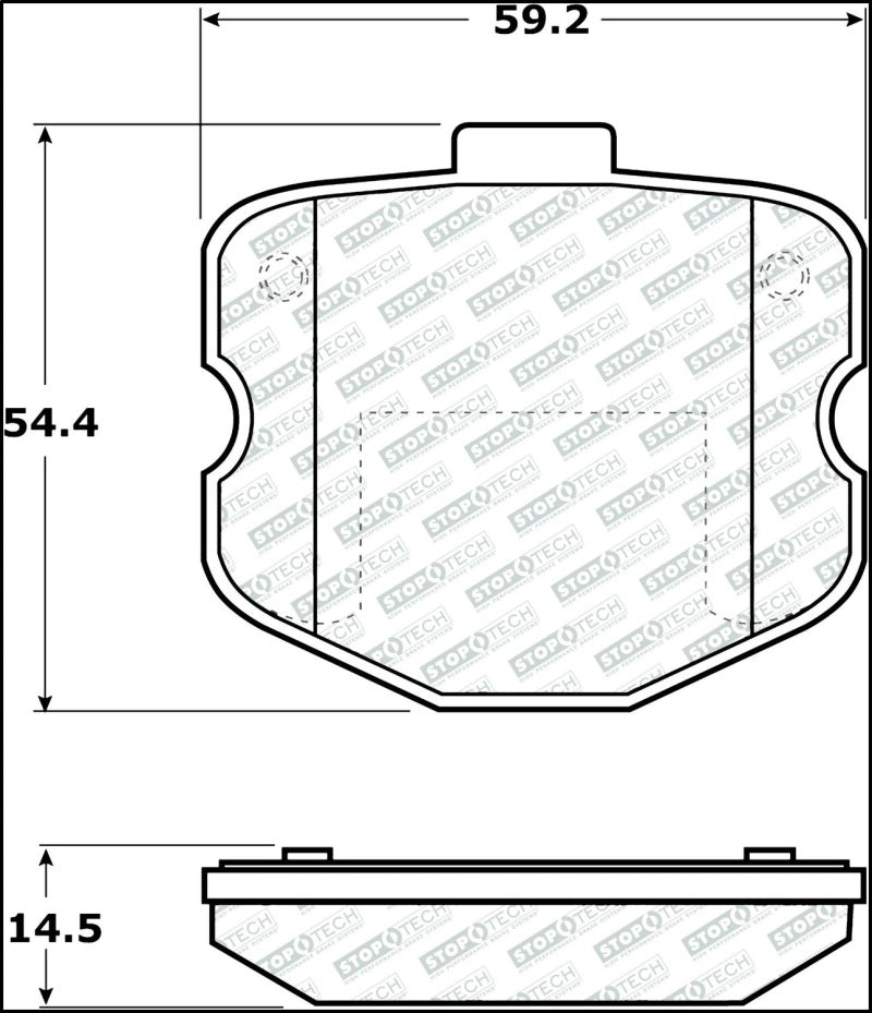 StopTech Street Select Brake Pads - Front