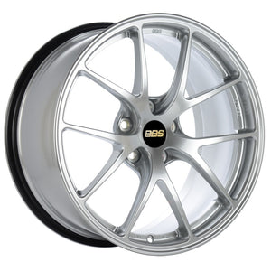 BBS RI-A 18x10 5x120 ET25 Diamond Silver Wheel -82mm PFS/Clip Required