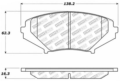 StopTech Street Select Brake Pads - Front