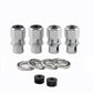 McGard Hex Lug Nut (Drag Racing Short Shank) 7/16-20 / 13/16 Hex / 1.6in. Length (4-Pack) - Chrome