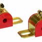 Prothane Universal 90 Deg Greasable Sway Bar Bushings - 1/2in - Type B Bracket - Red