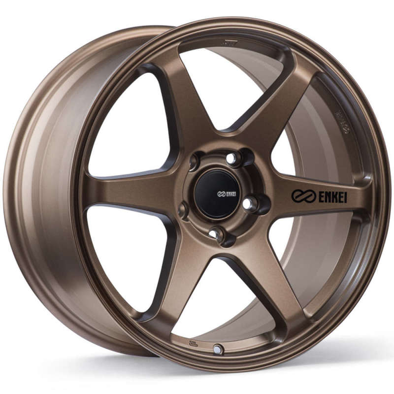 Enkei T6R 18x8.5 38mm Offset 5x114.3 Bolt Pattern 72.6 Bore Matte Bronze Wheel