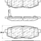 StopTech Performance 06-10 Subaru Legacy Sedan/Outback/13 BRZ / 13 Scion FR-S Rear Brake Pads