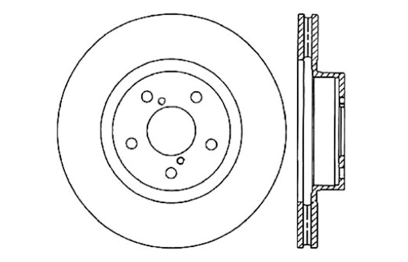 StopTech Drilled Sport Brake Cryo Rotor