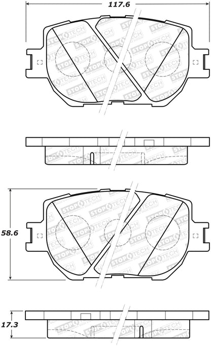 StopTech Street Brake Pads - Rear