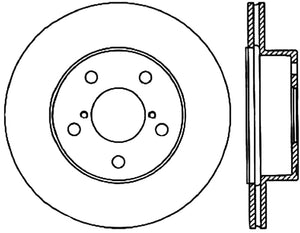 StopTech 05-07 Subaru Impreza WRX/STi Slotted & Drilled Right Rear Rotor