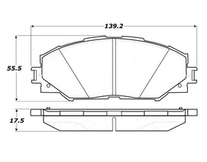 StopTech Street Touring 10 Lexus HS 250h / 09 Pontiac Vibe 1.8L Front Pads