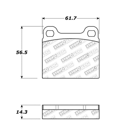 StopTech Street Touring 98-04 Volvo C70/98-00 V70 Rear Brake Pads