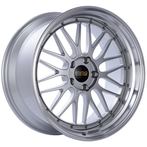 BBS LM 20x10 5x120 ET20 Diamond Silver Center Diamond Cut Lip Wheel -82mm PFS/Clip Required