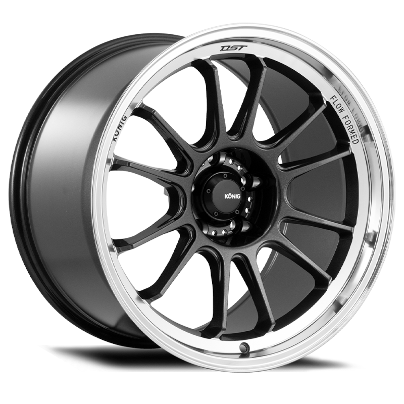 Konig Hypergram 16x8 4x100 ET38 Metallic Carbon w/ Machined Lip