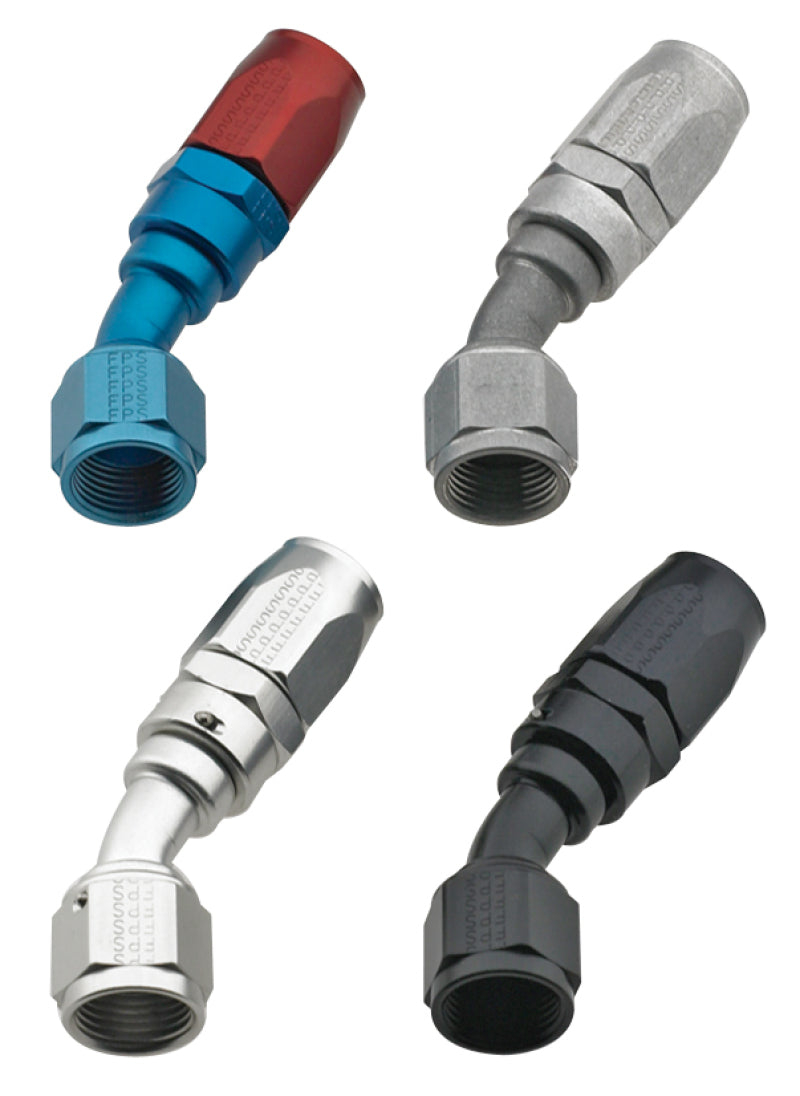 Fragola -10AN x 30 Degree Power Flow Hose End - Blue/Red