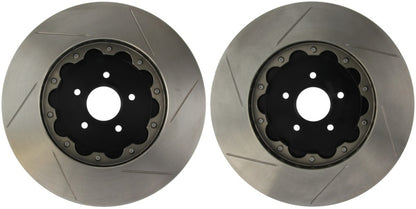 StopTech 09-15 Cadillac CTS-V AeroRotor 2-piece Slotted Rear Rotor (Pair)