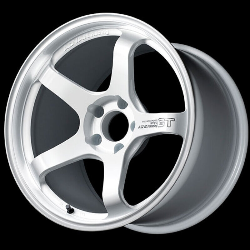 Advan GT Beyond 18x8.5 +37 5-114.3 Racing White Wheel