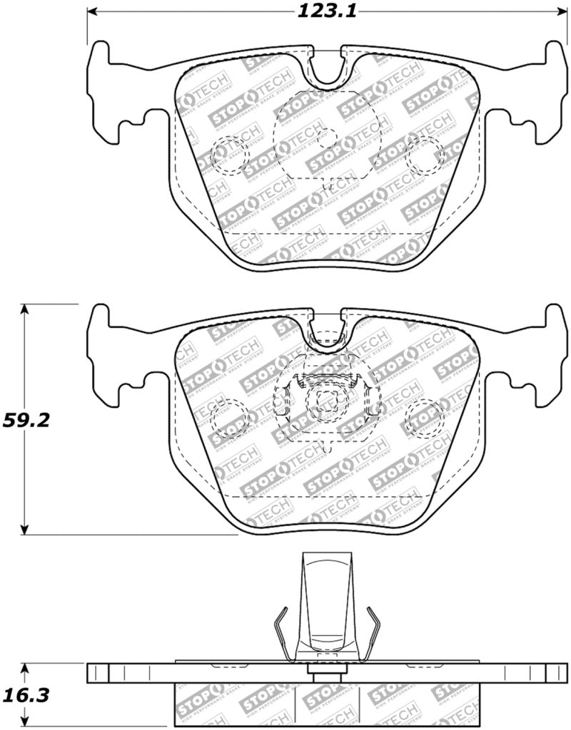 StopTech Street Select Brake Pads - Front