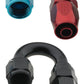 Fragola -16AN Fem x -12AN Hose 180 Degree Reducing Hose End - Blue/Red