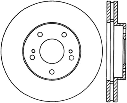 StopTech Power Slot 7/90-96 300ZX Slotted Front Right Cryo Rotor