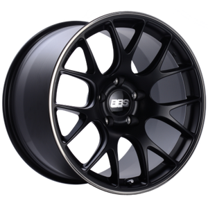 BBS CH-R 19x8 5x120 ET40 Satin Black Polished Rim Protector Wheel -82mm PFS/Clip Required