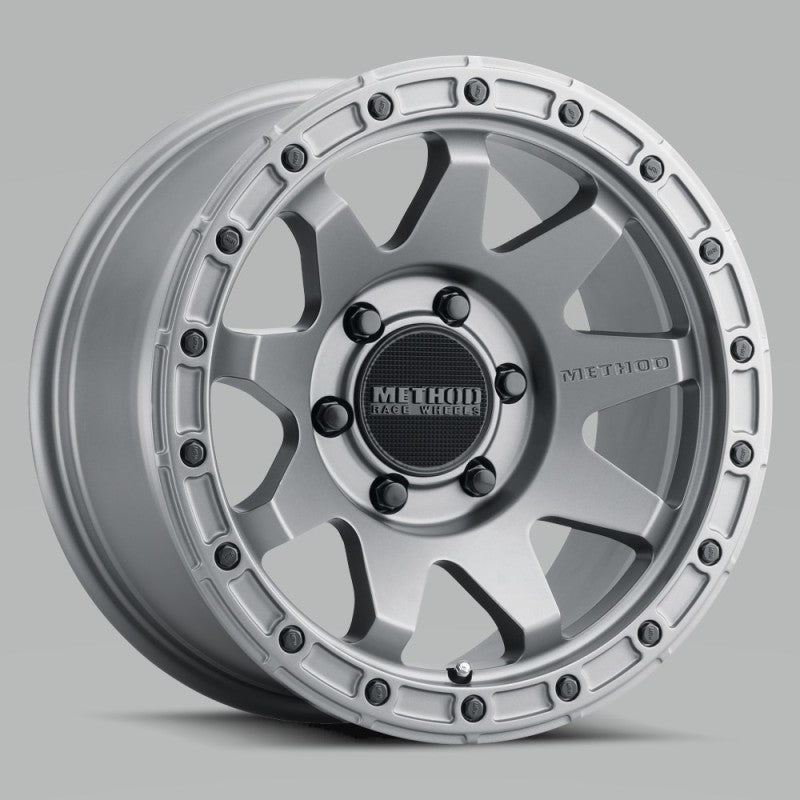 Method MR317 20x9 +18mm Offset 6x5.5 106.25mm CB Matte Titanium Wheel