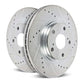 Power Stop 95-99 Toyota Celica Rear Evolution Drilled & Slotted Rotors - Pair