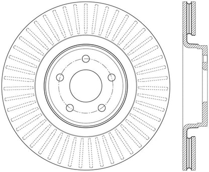 StopTech 14.5+ Ford Focus ST Front Right Slotted Performance Rotor