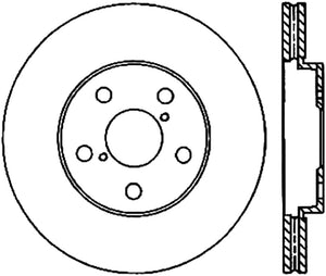 StopTech Power Slot 14-16 Lexus IS300/IS350 Front Left Slotted Cryo Rotor - Canada Spec