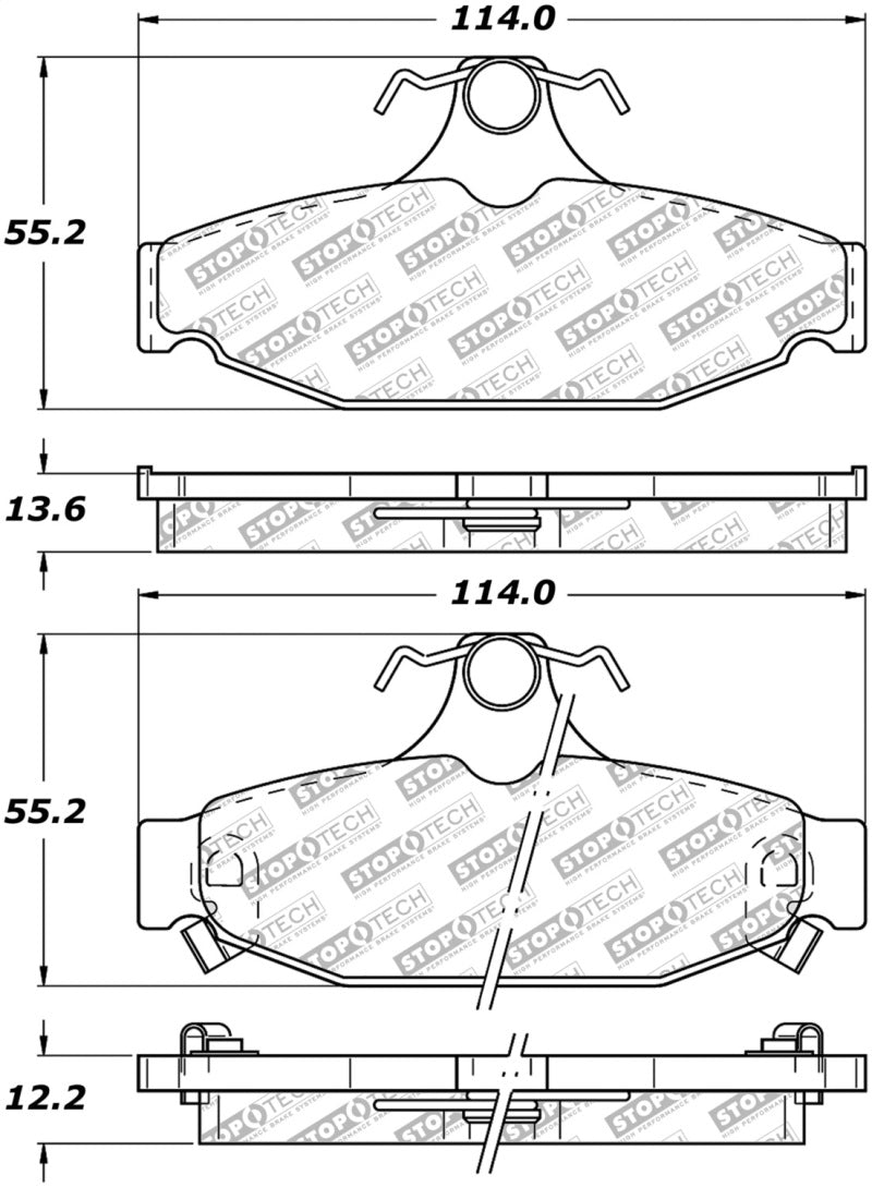 StopTech Street Select Brake Pads - Front