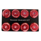 NRG Fender Washer Kit w/Color Matched M8 Bolt Rivets For Plastic (Red) - Set of 8