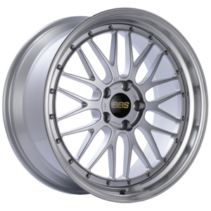 BBS LM 21x9 5x112 ET22 Diamond Silver Center / Diamond Cut Lip Wheel -82mm PFS/Clip Required