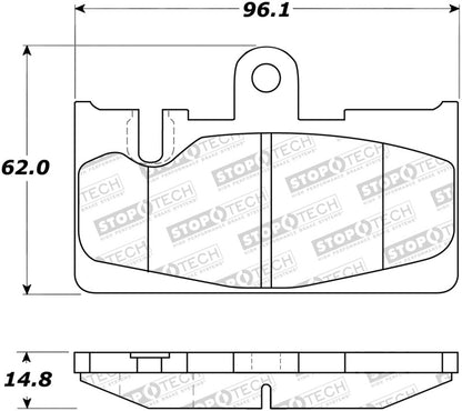 StopTech Street Rear Brake Pads 01-06 Lexus LS430