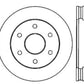 StopTech 92-00 GMC Suburban 1500 4WD (6 lug) Front Left Slotted & Drilled Rotor