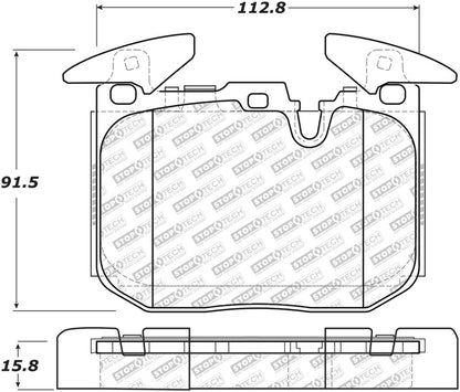 Stoptech 12-18 BMW 228i/230i/320i/238i Street Select Brake Pads With Hardware- Front