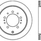 Stoptech 08-17 Toyota Land Cruiser / 08-17 Lexus LX Rear Premium Cryo Rotor