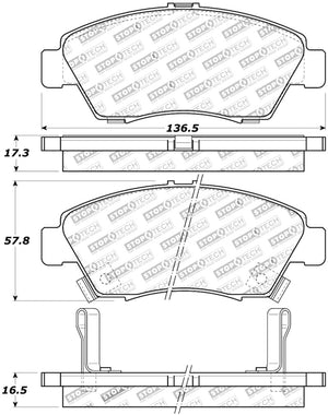 StopTech Performance 02-06 Acura RSX Type S / 93-95 Civic Coupe / 04-05 Civic Si / 93-97 Civic Del