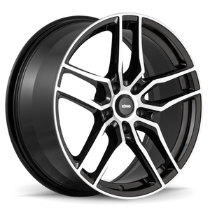 Konig Intention 16x7.5 5x108 ET45 Gloss Black / Machine Face