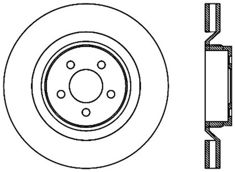 StopTech Power Slot 06-07 Chrysler SRT-8 Front Right Cryo Slotted Rotor