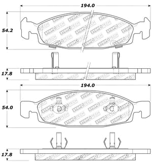 StopTech Sport Brake Pads w/Shims and Hardware - Front