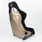 NRG FRP Bucket Seat ULTRA Edition - Large (Black Alcantara/Gold Glitter Back)