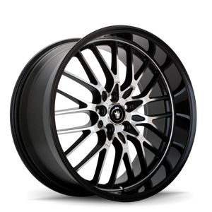 Konig Lace 20x8.5 5x114.3 ET40 Black/Machine Spoke