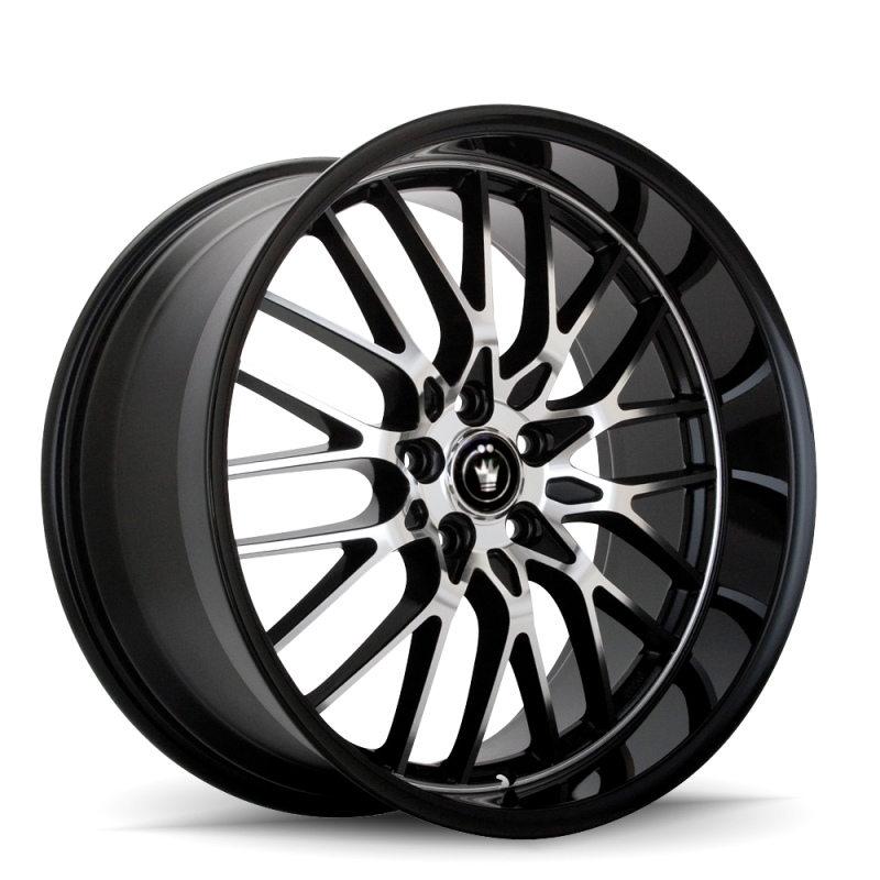 Konig Lace 17x8 5x114.3 ET35 Black/Machine Spoke