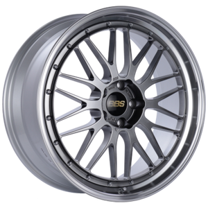 BBS LM 18x10 5x114.3 ET25 Diamond Black Center Diamond Cut Lip Wheel - 82mm PFS Required