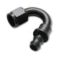 Vibrant -8AN Push-On 150 Deg Hose End Fitting - Aluminum