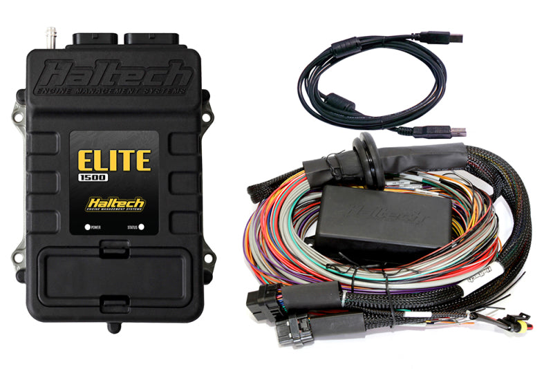 Haltech Elite 1500 16ft Premium Universal Wire-In Harness ECU Kit