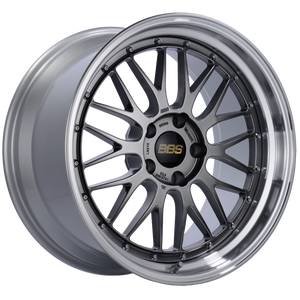 BBS LM 19x8.5 5x112 ET32 Diamond Black Center Diamond Cut Lip Wheel -82mm PFS/Clip Required