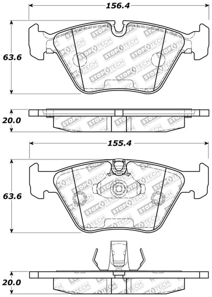 StopTech Performance 04-09 BMW X3 (E38) / 06-09 Z4 3.0Si (E86) / 00-07 330 Series Front Brake Pads