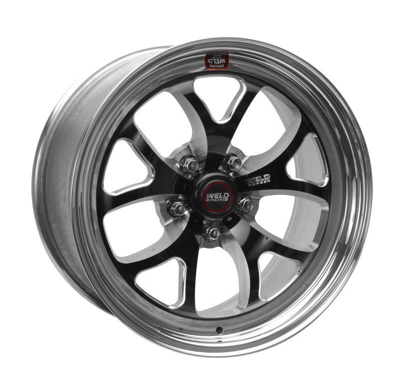 Weld S76 17x14 / 5x4.75 BP / 6.7in. BS Black Wheel (High Pad) - Non-Beadlock