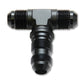 Vibrant -3AN Bulkhead Adapter Tee Fitting - Anodized Black Only