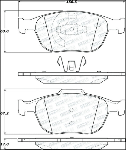 StopTech Street Brake Pads