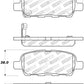 StopTech Street Touring 6/02-08 350z / 01-08 G35 Rear Brake Pads